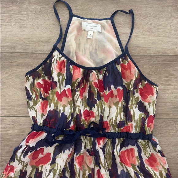 Anthropologie Moulinette Soeurs 100% silk watercolor floral dress size 8 NWOT - Picture 4 of 8